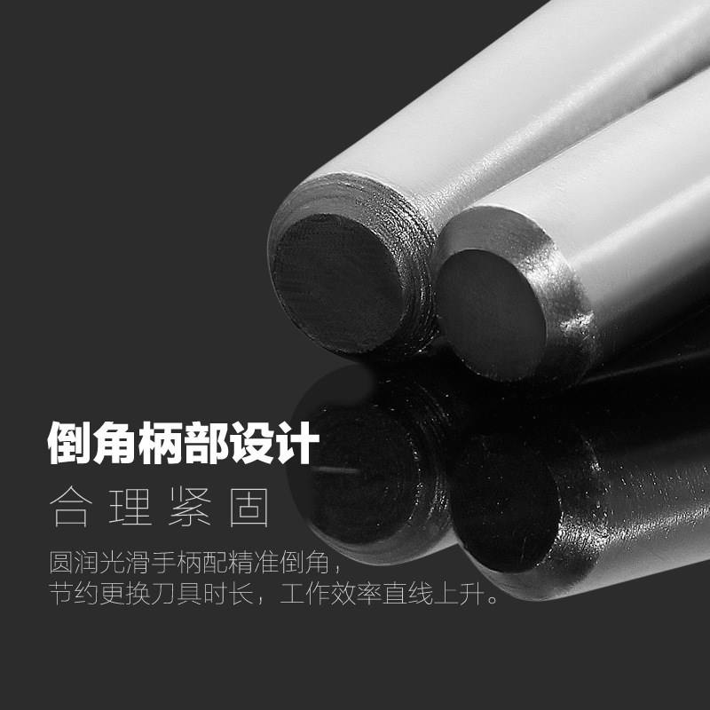 合金旋转锉刀钨钢硬质木雕工具J型60度圆锥形M铣刀乌钢打磨头6mm