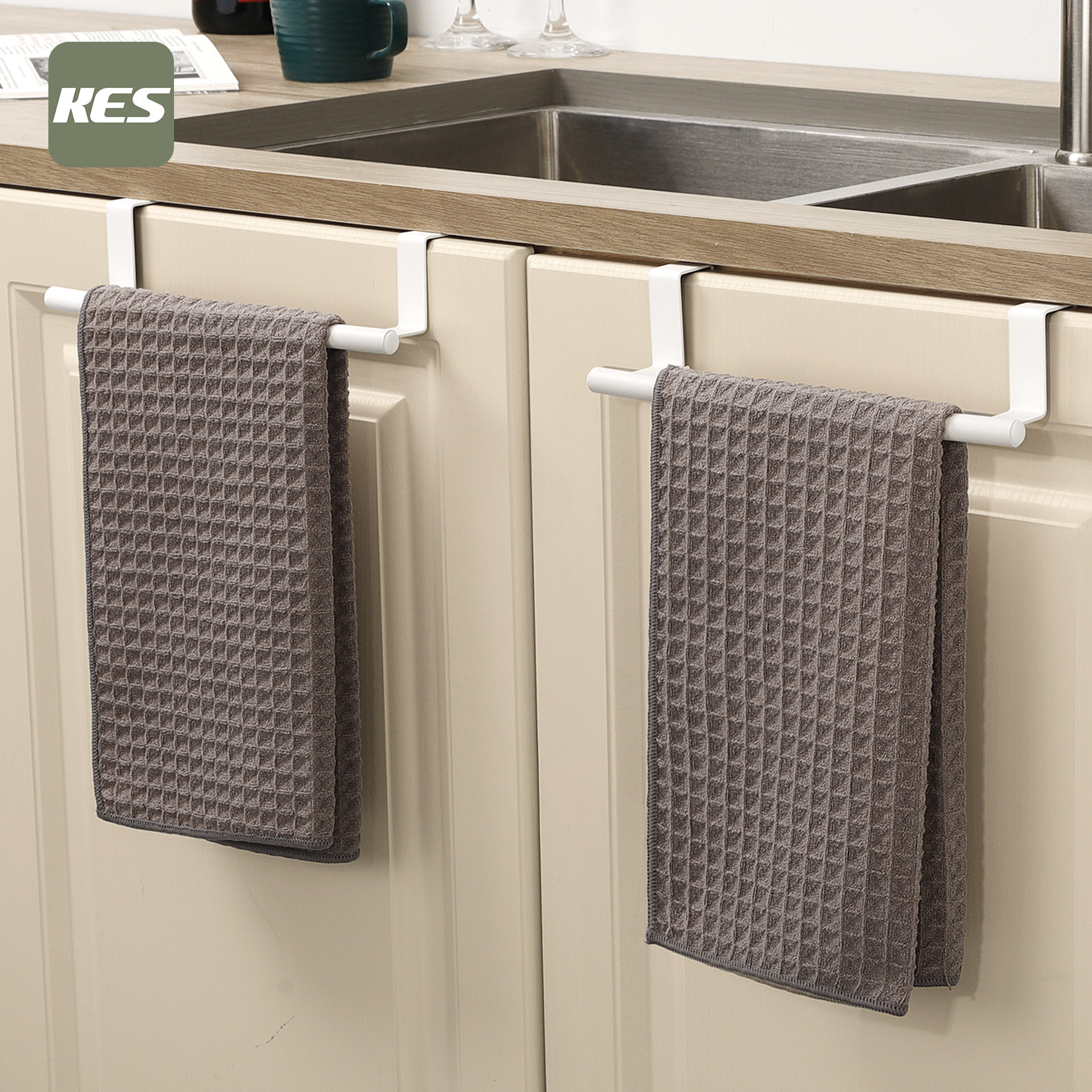 免打孔挂门式门后毛巾架厨房卧室柜门置物架橱柜抹布挂架,收纳整理,挂门置物架,淘宝优惠券,粉丝福利购,淘宝优惠卷