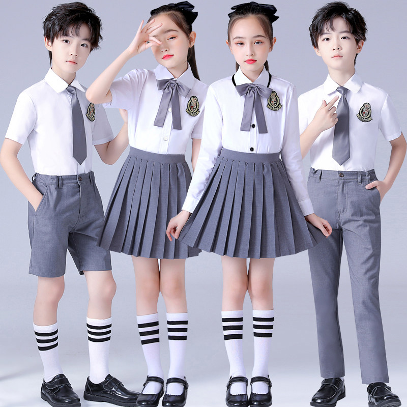 中小学生大合唱演出服装儿童诗歌朗诵表演幼儿园服校服班服毕业照