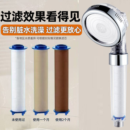 过滤可拆洗透明花洒喷头