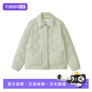 Polo经典 款 领双贴袋菱形格短款 Marc 衬衫 轻薄羽绒服女 自营