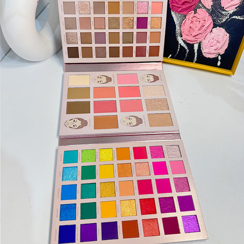 正品Beauty Glazed82色眼影盘化妆师舞台COS妆高光腮红综合一体盘