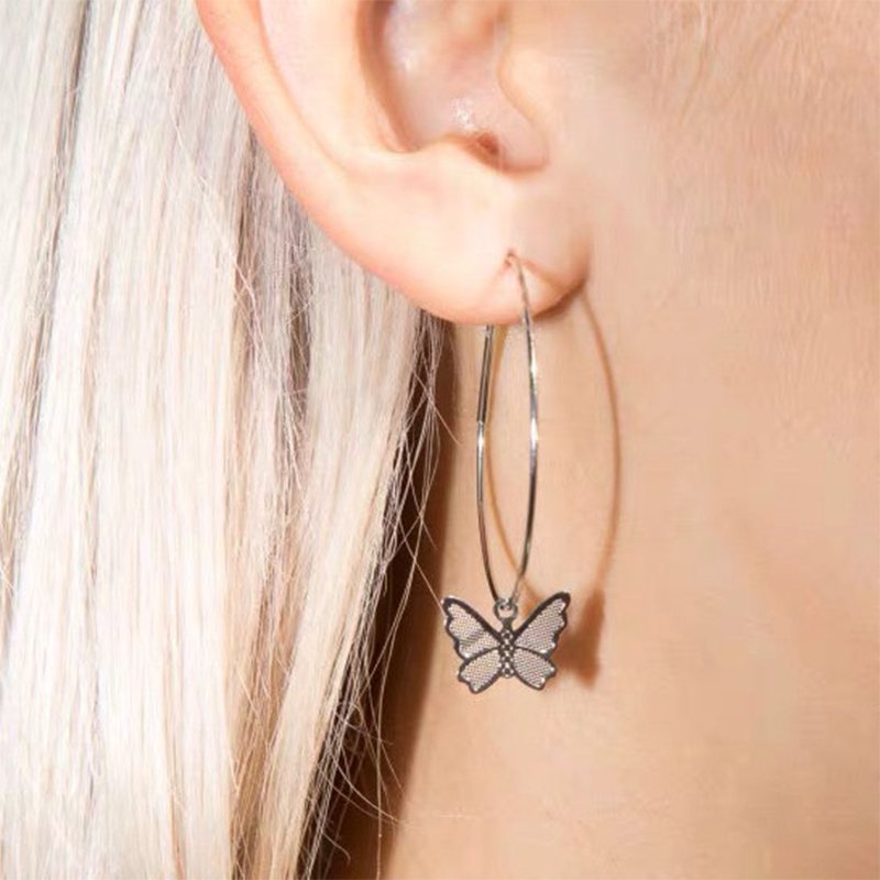 brandy melville正品bm蝴蝶耳环花朵耳饰夏季欧阳娜娜同款饰品