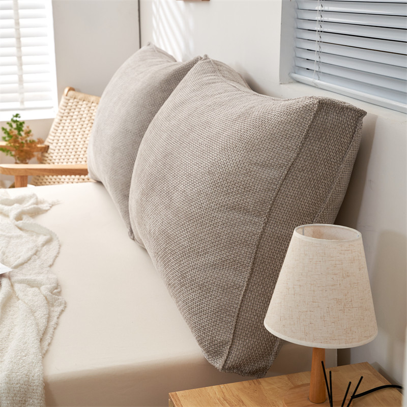 立体组合床头靠垫沙发飘窗护腰靠枕床上美拉绒加厚大靠背可拆洗