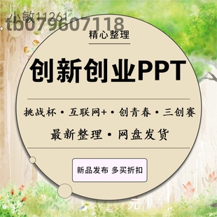 创新创业ppt大学生互联网三创青春项目计划书方案商业报告书