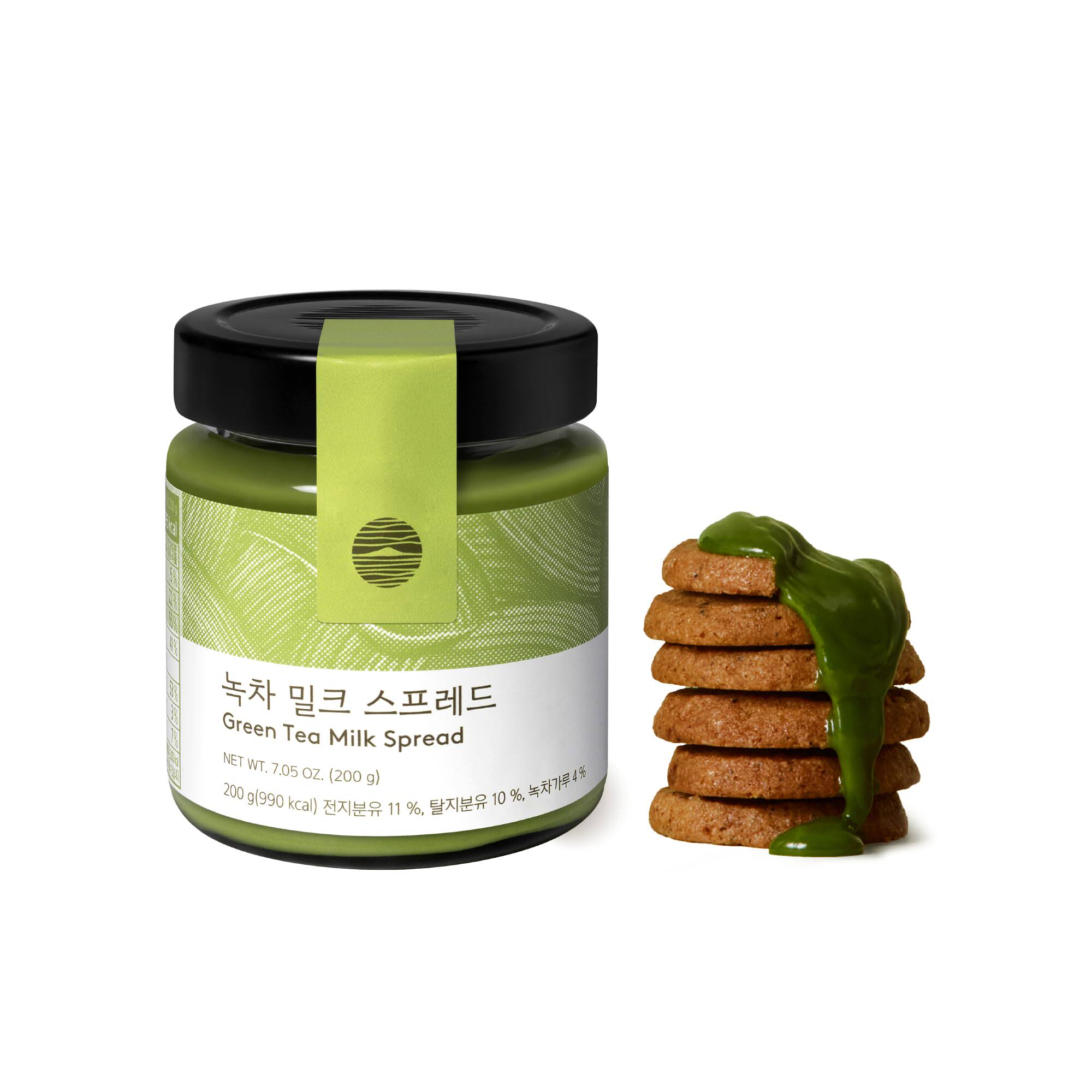 韩国进口osulloc济州岛抹茶酱绿茶酱华夫饼干抹茶饼干果酱下午茶