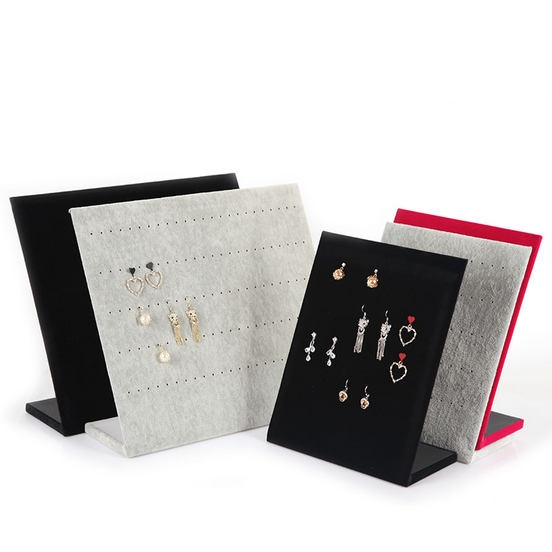 包邮绒布耳钉针式展示板首饰架