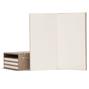 永聚斋 函套套装空白册页加厚净皮 生宣纸书法国画创作写生册页手工精裱宣纸一本二本四本装12折24页送礼精品