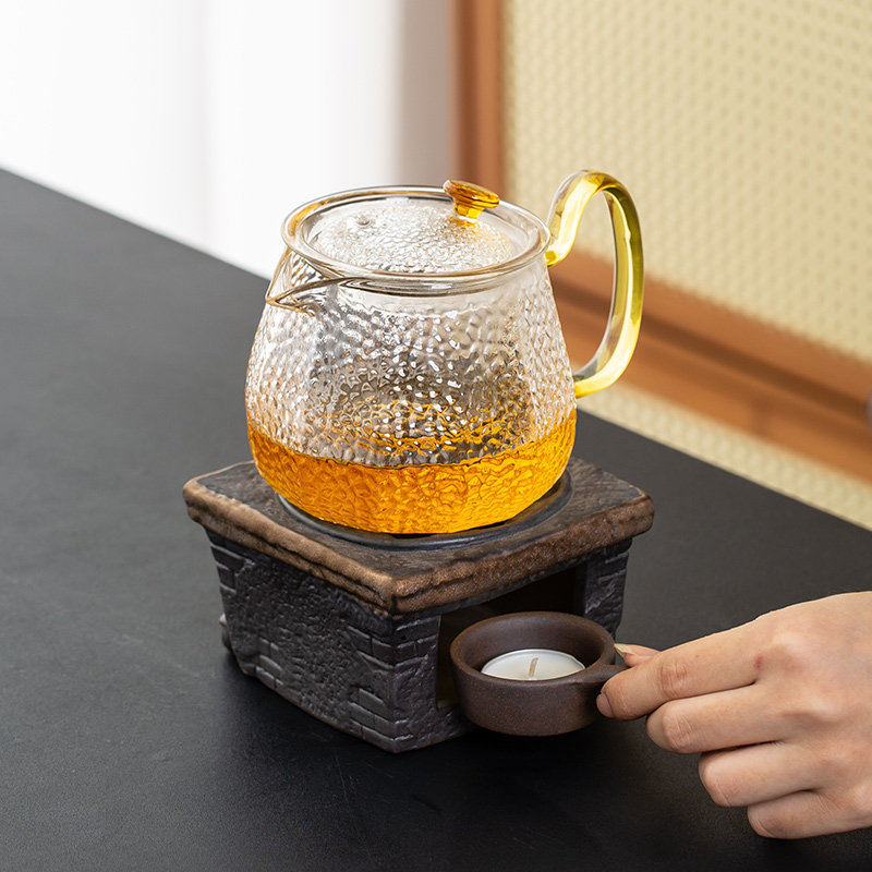 复古粗陶温茶炉煮茶暖茶器壶小火炉蜡烛酒精灯加热底座日式焙茶台,餐饮具,煮茶炉,淘宝优惠券,粉丝福利购,淘宝优惠卷