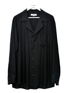 四折 FASICART 日本设计师品牌 Sulvam 敞领 长袖衬衫