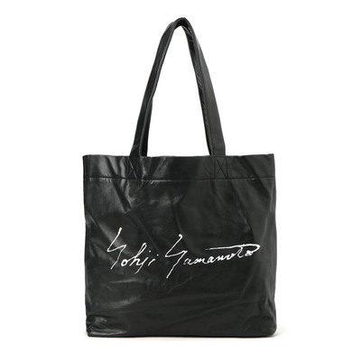 FASICART 现货 山本耀司discord yohjiyamamoto 牛皮签名斜挎背包