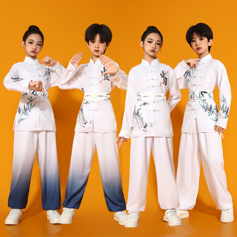 武术服装儿童太极拳表演服少儿武术比赛运动会学生团体武术演出服