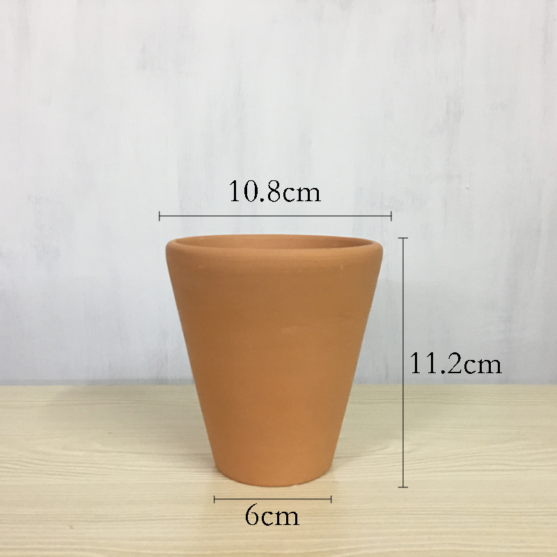 无孔盆红陶花盆蜡杯多肉花盆细质陶瓷L花盆育苗盆老庄盆处理