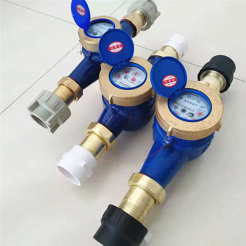 家用PPR63热水表DN50外丝PE40螺纹冷水表PVC63活接水表PVC50