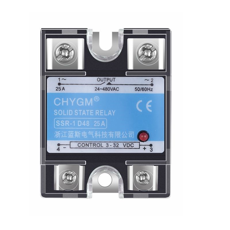 单相固态继电器小型SSR-D48 25A40a100A光耦直流控交流12V24V220v