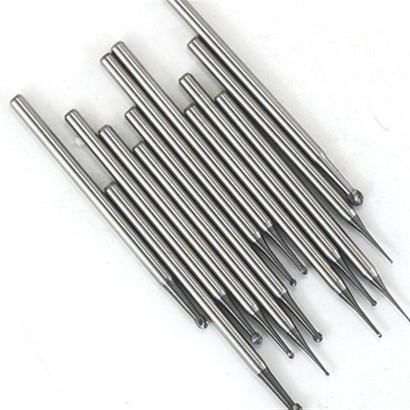 2.35mm杆钨钢0.3球刀银丝镶嵌开槽牙花针钻头 核雕玉雕刻模