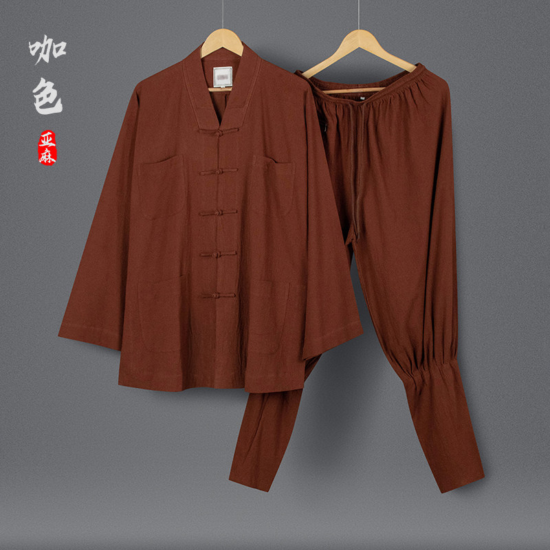 新僧服春夏季薄款短褂亚麻小褂套