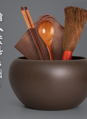 寺院出家僧人生活餐具紫砂钵碗勺筷刷出家人和尚居士饭碗化缘钵盂