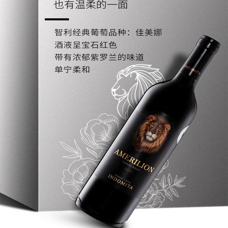 张裕先锋智利进口红酒魔狮陈酿佳美娜干红葡萄酒双支750ml送礼