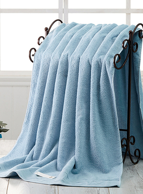 超大号90X180纯棉浴巾女成人柔软加厚男吸水全棉沙发垫毛巾被特大