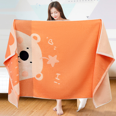 纯棉浴巾儿童专用柔软吸水不掉毛大人小孩洗澡裹巾2025年新款全棉