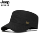 Jeep吉普平顶帽男士 帽子遮阳防晒春秋夏季 纯棉透气运动休闲鸭舌帽