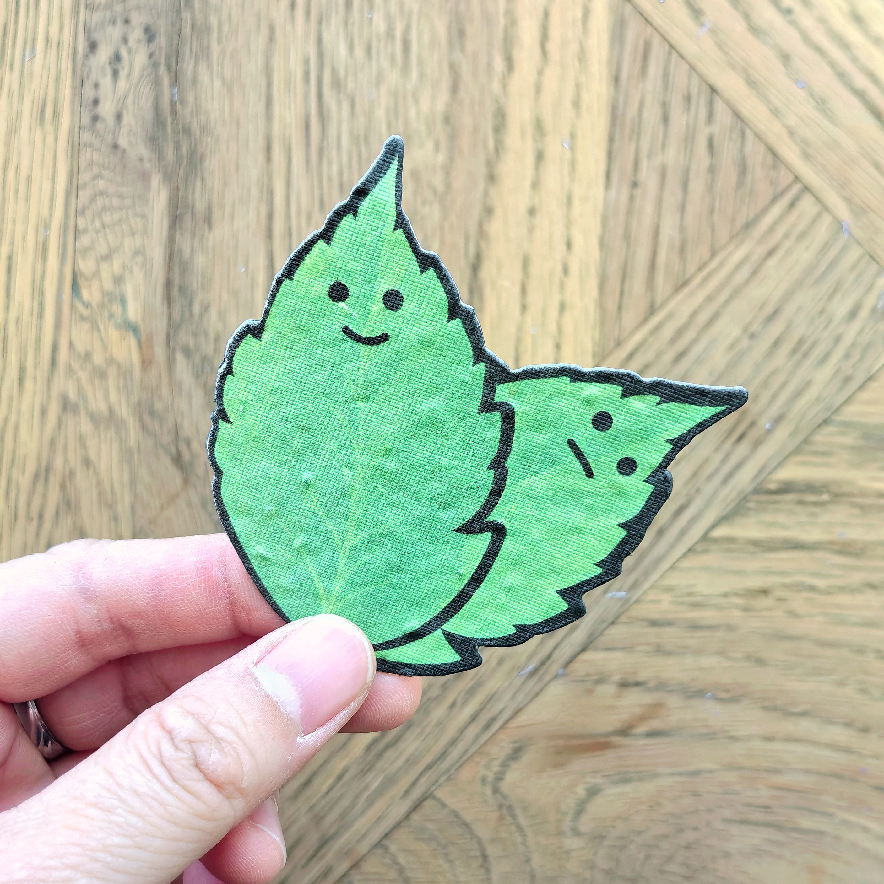 定制专用薄荷叶种子纸书签明信片可种植可选种子种类环保卡片门票