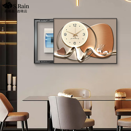 寓意好的配电箱装饰画  正版晶瓷画面