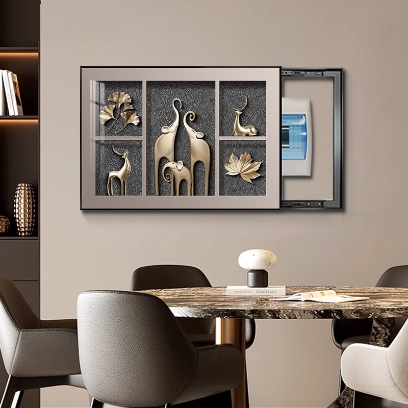 电表箱装饰画2024新款轻奢