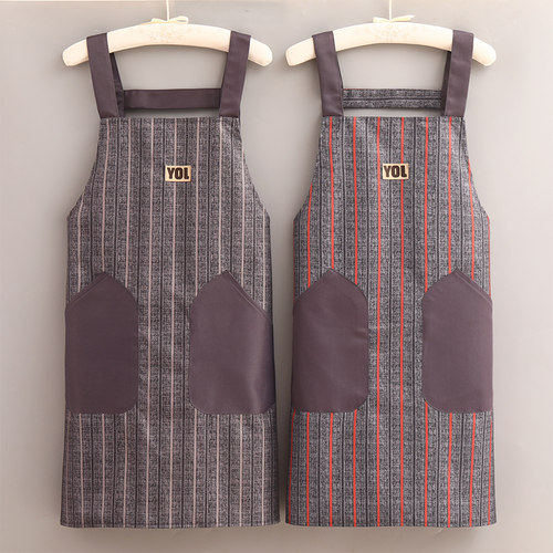 简约时尚背带防水防油耐脏围裙
