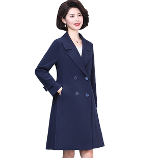 中老年妈妈装风衣女长款高贵气质阔太太洋气大衣2025新款西装外套