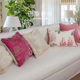 法式 目野「巴黎香颂 」 粉色抱枕轻奢复古丝绒靠枕套沙发客厅高级