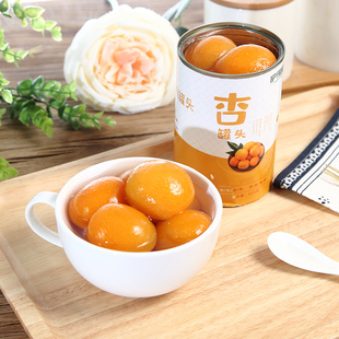 新鲜糖水水果罐头黄杏正品整箱6*425克杏罐头烘焙餐饮休闲零食