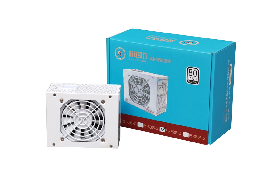 游戏引力600W850W金牌白金牌智能启停静音SFX迷你电源配硅胶软线