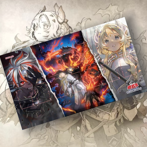 游戏王黑龙白龙烙印阿不思圣女牌垫卡垫ygo  playmat YCS