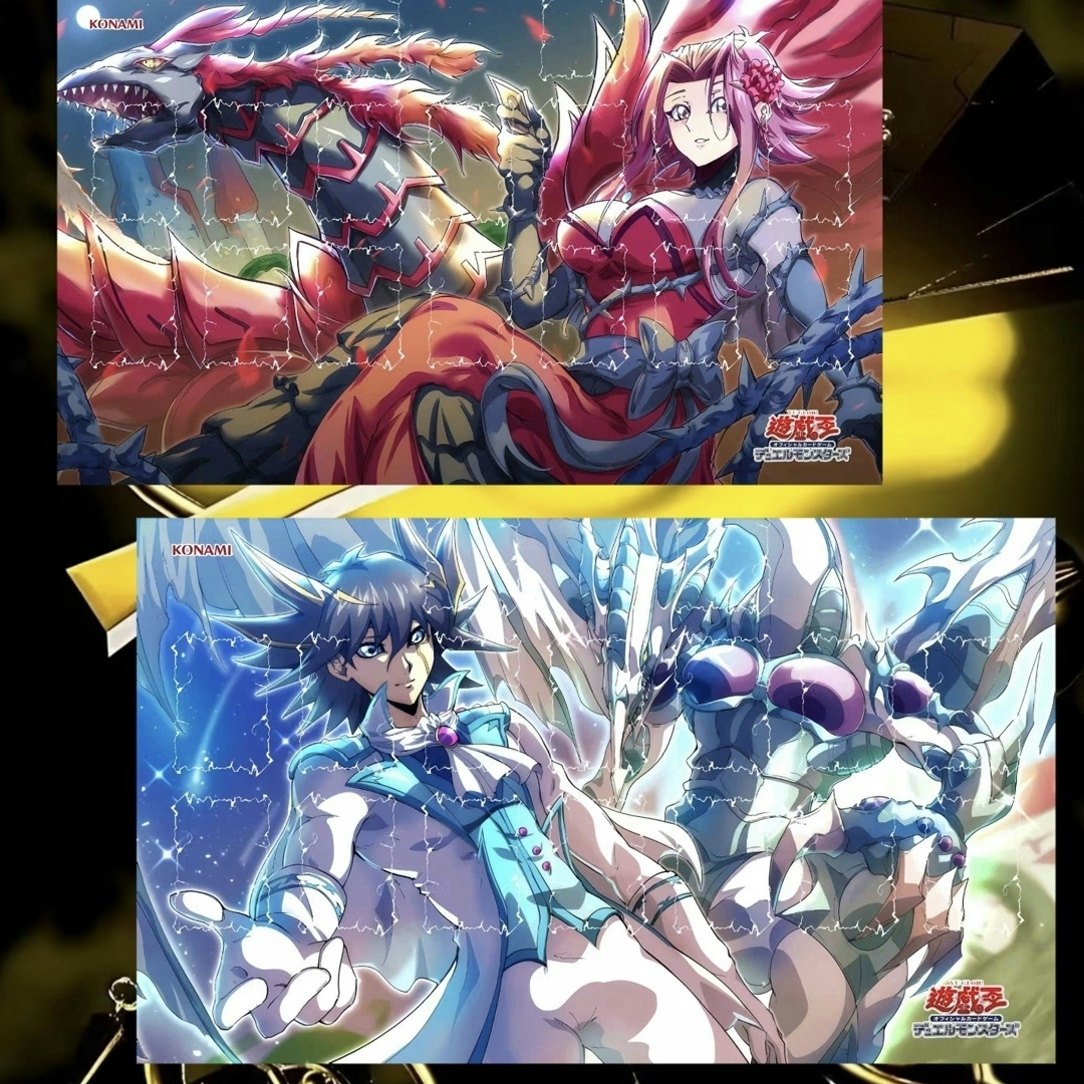 游戏王卡垫YGO单人牌垫黑色花园黑蔷薇龙playmat