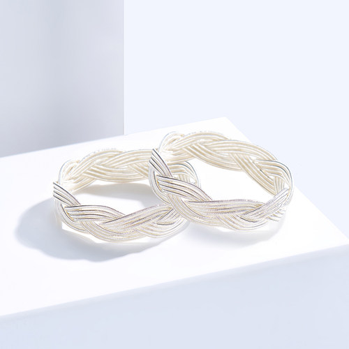 土耳其编织戒指女纯银指环