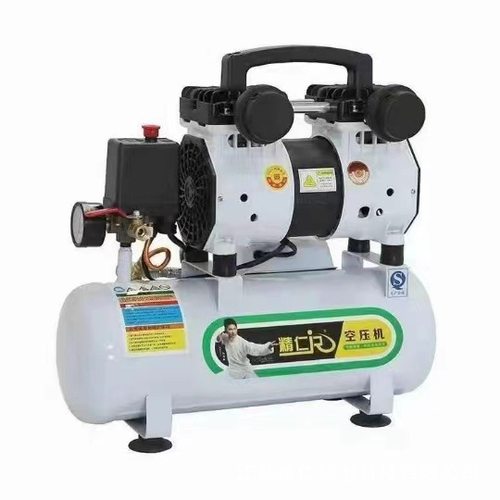 无油活塞式空气压缩机220V家用木工装潢轮胎充气移动打气泵低噪