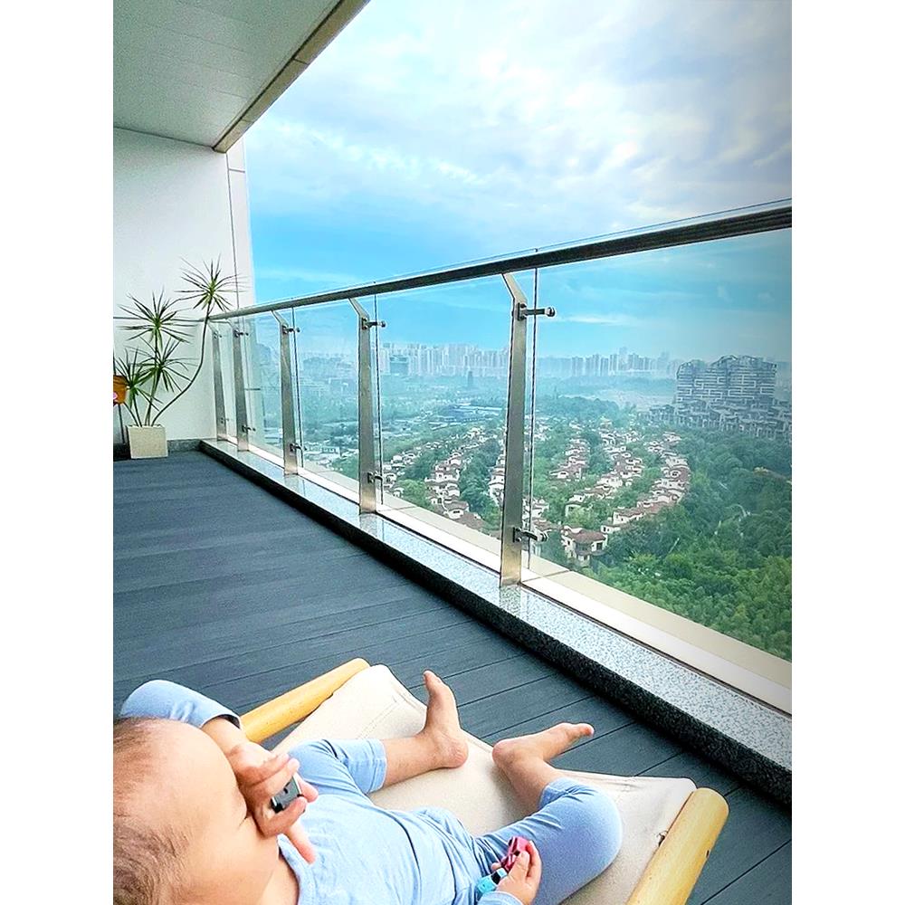 玻璃护栏阳台护栏玻璃楼梯扶手栏杆钢化玻璃不锈钢护栏楼梯围栏杆