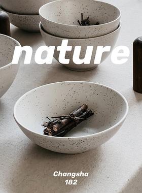 ahahome 北欧芝麻点哑光陶瓷大碗 简约面碗沙拉碗菜碗ins kinfolk