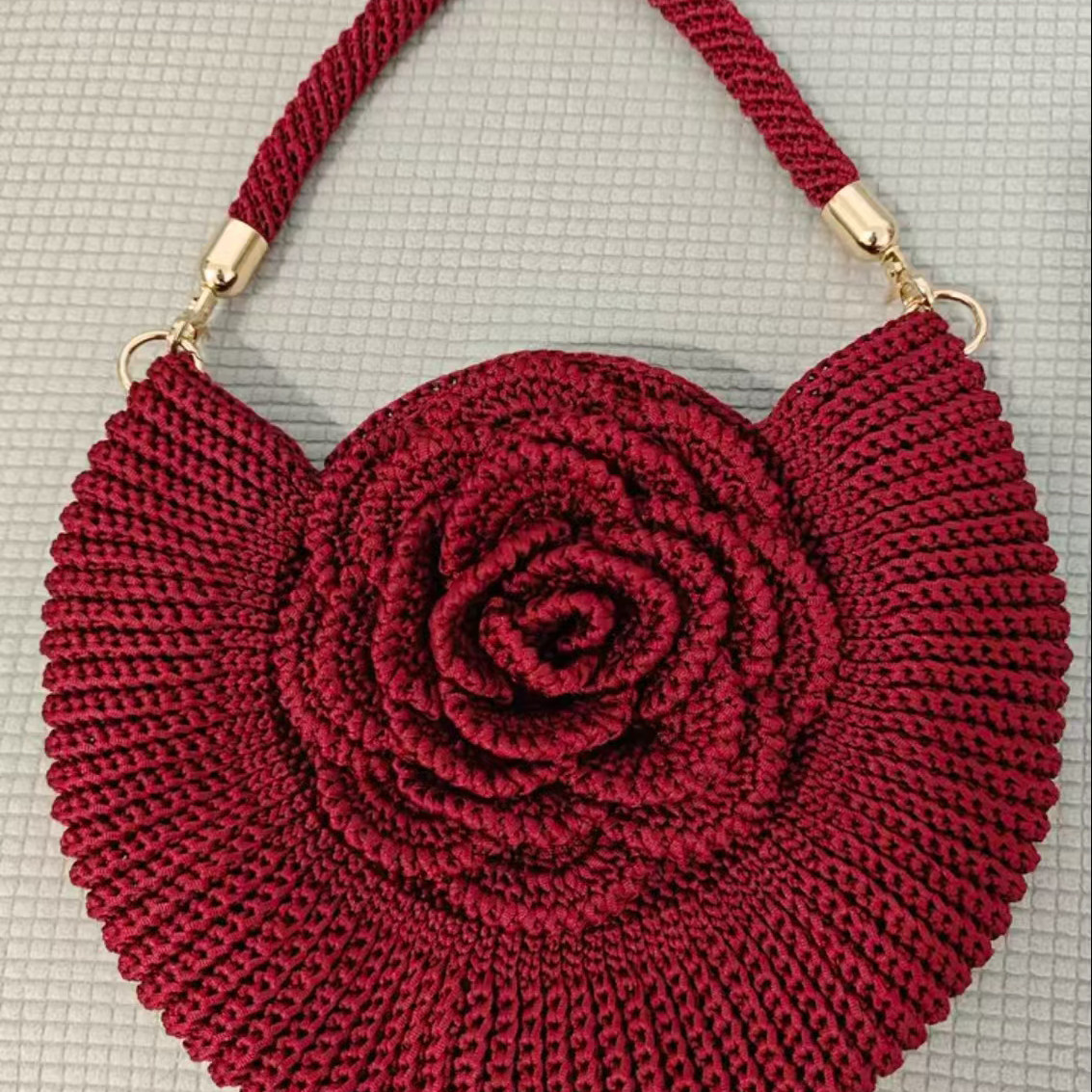 手工diy编织自制牡丹花朵包包材料包山茶花手腕菜篮子包毛线材料,服饰配件/皮带/帽子/围巾,DIY编织材料包,淘宝优惠券,粉丝福利购,淘宝优惠卷