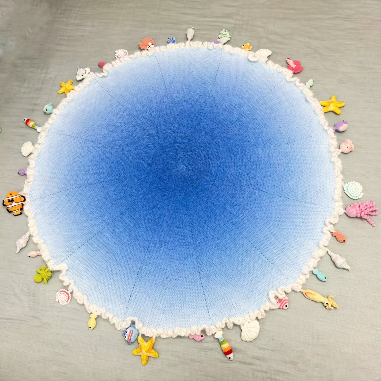 绒绒线生物毯diy自制材料