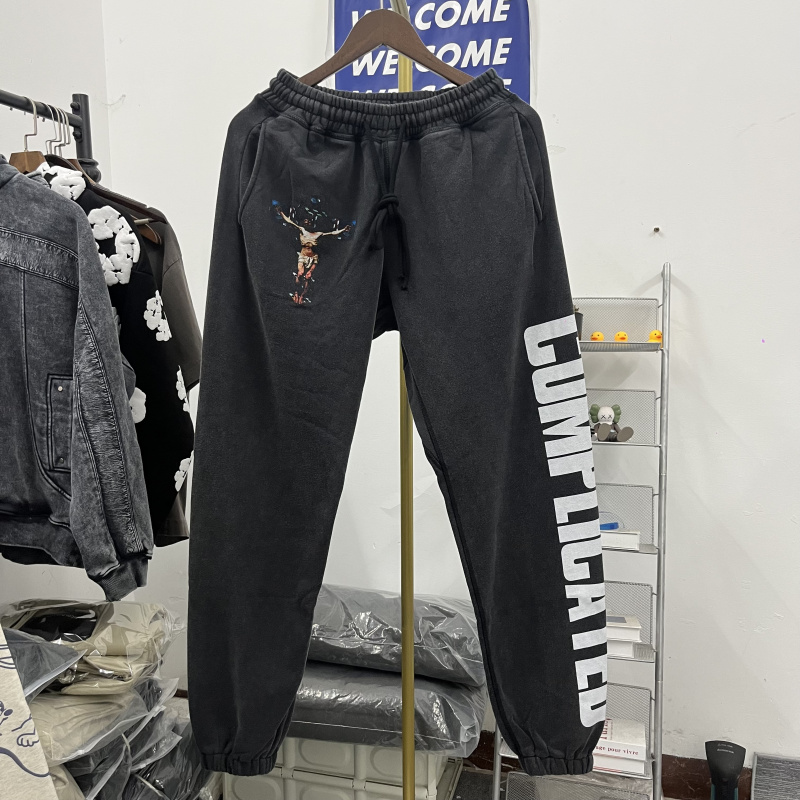 SAINT MICHAEL ×Kosuke Kawamura 联名 休闲做旧卫裤长裤 男女款