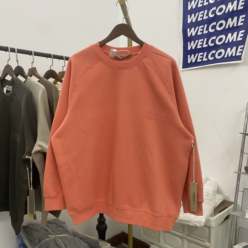 FOG植绒字母圆领加绒卫衣