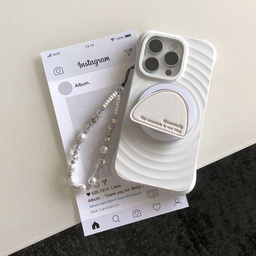 16Promax荔枝纹磁吸手机壳