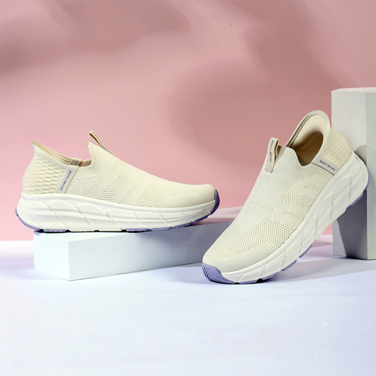 足行健休闲鞋一脚蹬网面透气