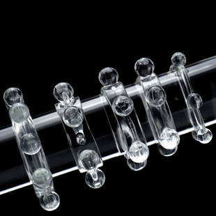 男士襄珠入珠硅胶龙珠套环减压解压创意活扣和睦珠透明防脱落配饰