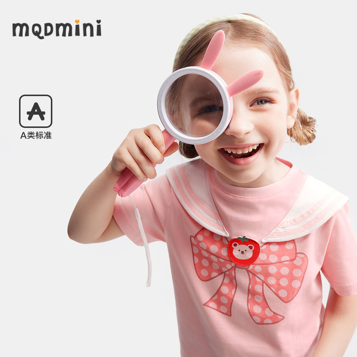 清仓MQD童装女小童粉色短袖T恤25夏季宝宝亲肤纯棉学院风体恤,童装/婴儿装/亲子装,T恤,淘宝优惠券,粉丝福利购,淘宝优惠卷