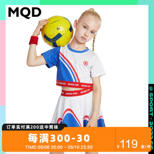 新款 半裙两件 MQD2022童装 女童夏装 儿童运动短袖 运动系列 套装