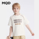 休闲T恤短裤 MQD童装 炸街痞帅儿童二件套 25夏季 新款 男童短袖 套装